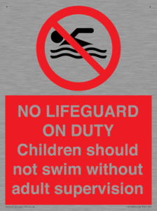 NO LIFEGUARD ON DUTY